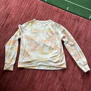 Tie-dyed crewneck sweatshirt